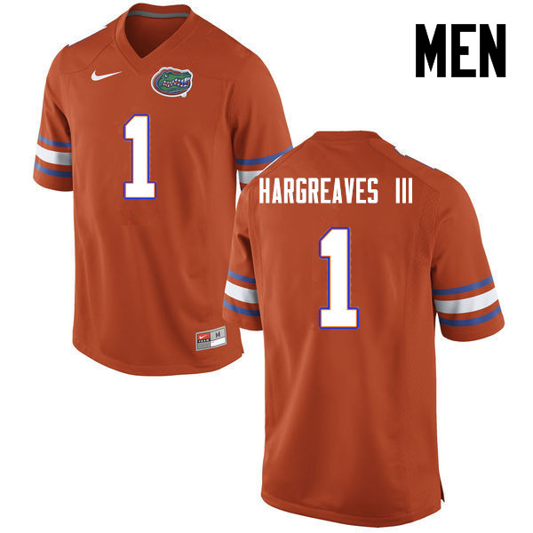 Men Florida Gators #1 Vernon Hargreaves III College Football Jerseys-Orange - Click Image to Close